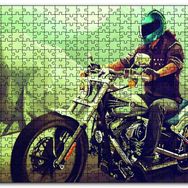 Cakapuzzle Yolda Motorcu Ahşap 500 Parça Puzzle