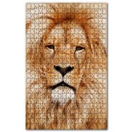 Cakapuzzle Yorgun Kral Aslan Yakın Çekim Ahşap 1000 Parça Puzzle