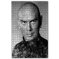 Cakapuzzle Yul Brynner Siyah Beyaz Yakın Portre Ahşap 255 Parça Puzzle