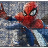 Cakapuzzle Zafer İşaretli Örümcek Adam Mdf 120 Parça Puzzle