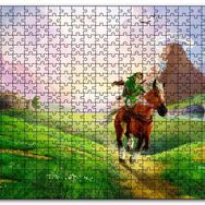 Cakapuzzle Zelda Ocarina Efsanesi ve Koşan At Görseli Mdf 1000 Parça Puzzle