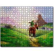 Cakapuzzle Zelda Ocarina Efsanesi ve Koşan At Görseli Mdf 120 Parça Puzzle