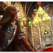 Cakapuzzle Zelda Ocarina Triforce Efsanesi Görseli Mdf 255 Parça Puzzle