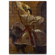 Cakapuzzle Zırhlı ve At Sırtında Joan Of Arc Mdf 120 Parça Puzzle