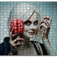 Cakapuzzle Zombi Kadın Beyin Dondurması Görseli Mdf 500 Parça Puzzle