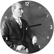 Cakasaat Atatürk Smokinli Modern Duvar Saati