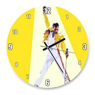 Cakasaat Freddie Mercury Sarı Zemin Duvar Saati