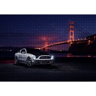 Cakatablo Ford Mustang ve Golden Gate Köprüsü 1000 Parça Puzzle