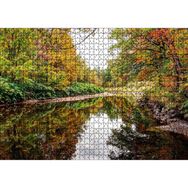 Cakatablo İngiltere Baker Nehri Sonbahar Renkleri 1000 Parça Puzzle