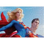 Cakatablo Süpermen ve Süper Kız 1000 Parça Puzzle
