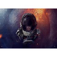 Cakatablo Uzay Güneş Işığı Astronot Görseli 1000 Parça Puzzle