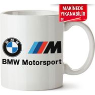 Çakılap Bmw M Logo Baskılı Porselen Kupa Bardak