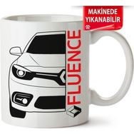 Çakılap Renault Fluence Baskılı Porselen Kupa Bardak