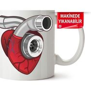 Çakılap Turbo Baskılı Porselen Kupa Bardak