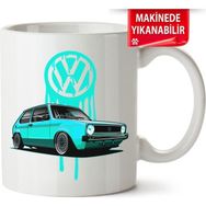 Çakılap Vw Golf 1 Baskılı Porselen Kupa Bardak