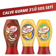 Calve Barbekü Sos 290 G + Cheddar Sos 240 G + Köri Sos 260 G - 290 gr