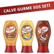 Calve Bbq Sos 290G + Cheddar Sos 240G + Burger Sos 245G - 775 gr