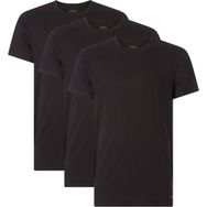 Calvin Klein 000NB4011E Siyah 3'lü Erkek Kısa Kol Yuvarlak Yaka T-Shirt
