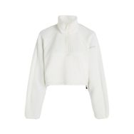 Calvin Klein 00GWF3W327DE0 HYBRID Sherpa Pullo Beyaz Kadın Dik Yaka Sweatshirt