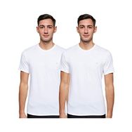 Calvin Klein Beyaz Kol Yuvarlak Yaka Kısa 2'li Erkek T-shirt
