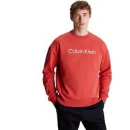 Calvin Klein Hero Logo Comfort Sweatshirt Kırmızı Erkek Sweatshirt