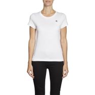 Calvin Klein J20J212883YAF Jeans Bisiklet Yaka Normal Kalıp Beyaz Kadın T-Shirt