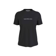 Calvin Klein J20J221065BEH Jeans Siyah Kadın Bisiklet Yaka T-Shirts