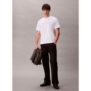 Calvin Klein Jeans Bisiklet Yaka Baskılı Beyaz Erkek T-Shirt LV04RD807GYAA Ss 20S Tc Ck Stack gr - M