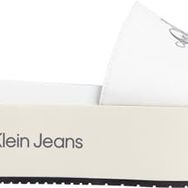 Calvin Klein Jeans Flatform Sandal Monogram Bej Kadın Sandalet