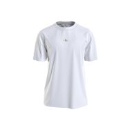 Calvin Klein Jeans J30J322466YAF_MICRO MONOLOGO TEE Bisiklet Yaka Düz Beyaz Erkek T-shirt