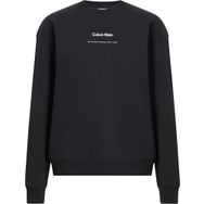 Calvin Klein Multi Logo Regular Siyah Kadın Sweatshirt