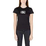 Calvin Klein Sequin Slim Tee Siyah Kadın T-shirt