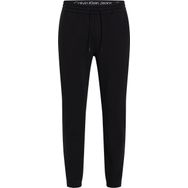 Calvin Klein Skinny Technical Badge Pant Erkek Pantolon, Siyah, S