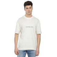 Calvin Klein Square Frequency Logo Tee Beyaz Erkek T-shirt