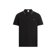 Calvin Klein Stretch Pique Tipping Siyah Polo Erkek T-shirt
