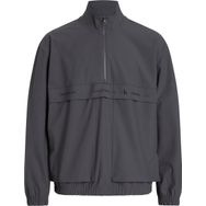 Calvin Klein Technical Logo Repeat Halfzip Gri Erkek Sweatshirt