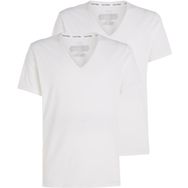 Calvin Klein V Yaka 2'li S Beyaz Erkek T-Shirt