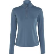 Calvin Klein Wo 1-2 Zip Top Mavi Kadın T-shirt