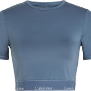 Calvin Klein Wo SS Cropped Mavi Kadın T-shirt