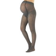 CALZITALY Gri Örme Pamuklu Hamile Külotlu Çorabı