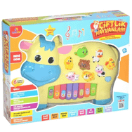 Can Ali Toys Işıklı Müzikli İnek Görünümlü Piyano