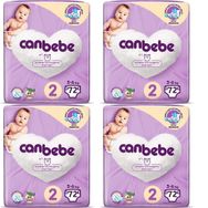 Canbebe No:2 Mini 288 Adet Bebek Bezi