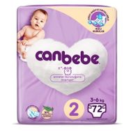 Canbebe No:2 Mini 72 Adet Bebek Bezi