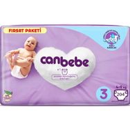 Canbebe No:3 Midi 204 Adet Bebek Bezi