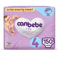 Canbebe No:4 Maxi 150 Adet Bebek Bezi