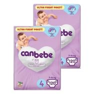 Canbebe No:4 Maxi 240 Adet Bebek Bezi