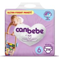 Canbebe No:6 XLarge 216 Adet Bebek Bezi