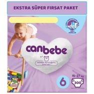 Canbebe No:6 XLarge 300 Adet Bebek Bezi