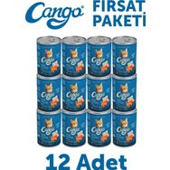 Cango Somonlu Yetişkin 12x415 gr Yaş Kedi Mama