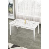 Canisa Concept Lav Serisi 80x130 cm Sabit Beyaz Mutfak Masası